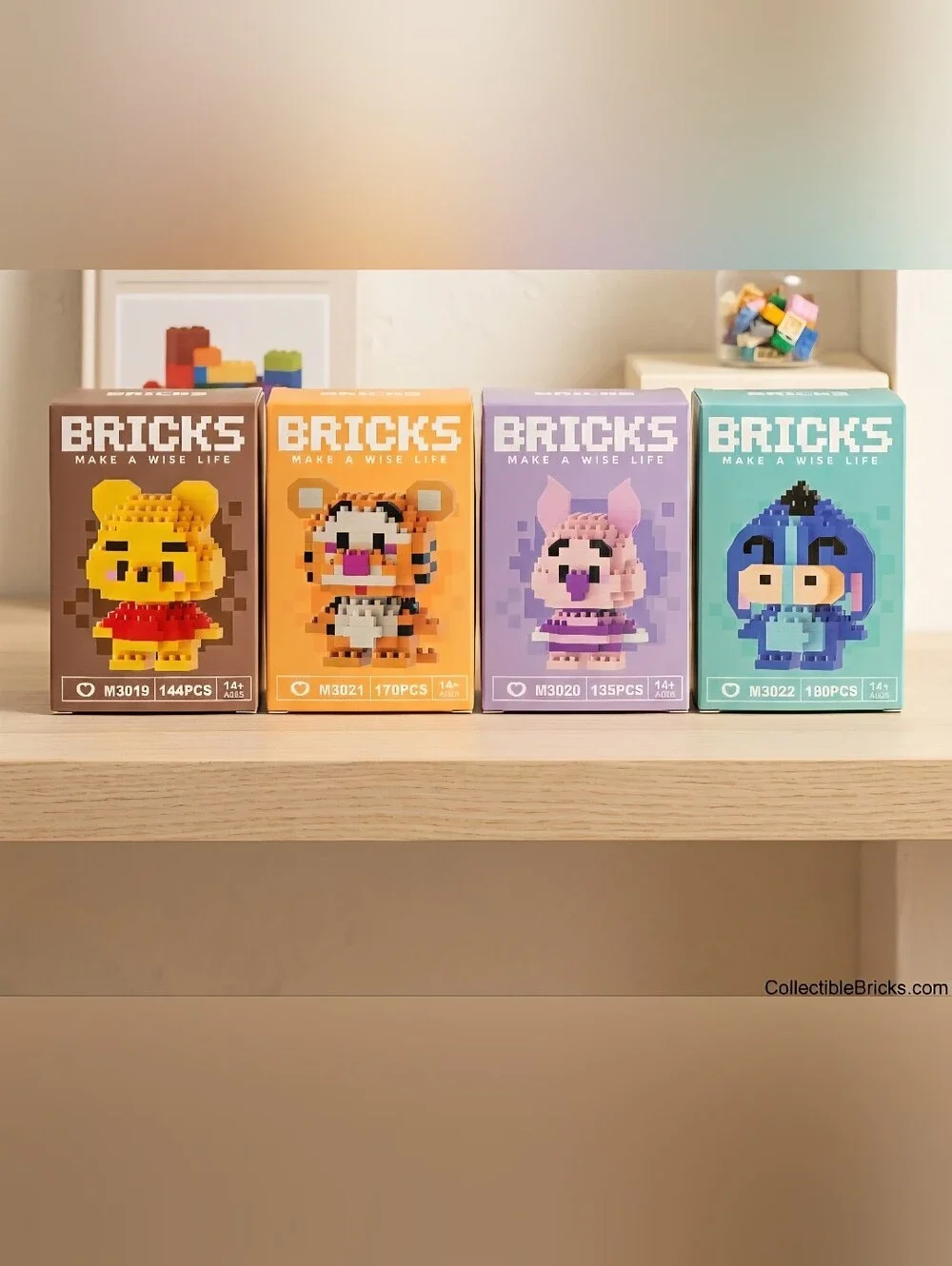 Bricks Mini Block Toy Set - Winnie The Pooh Pick Your Character